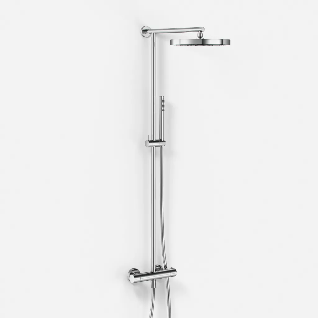 Semplice SRL10 S02 - Thermostat set, XXL Rain DeLux Ø28 w/EasyClean, Chrome
