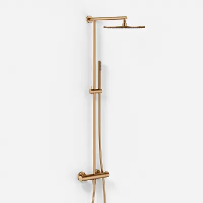 Semplice SRL10 S03 - Thermostat set, Rain DeLuxe RHB30, Ø30 cm., PVD Brushed Copper