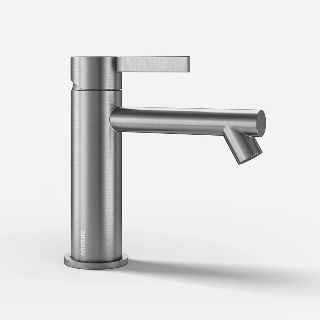 ArkiLife AVAO AA401 - Washbasin armature, Brushed Stainless Steel