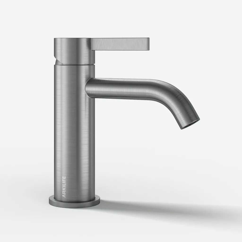 ArkiLife AVAO AA301 - Washbasin armature, Brushed Stainless Steel