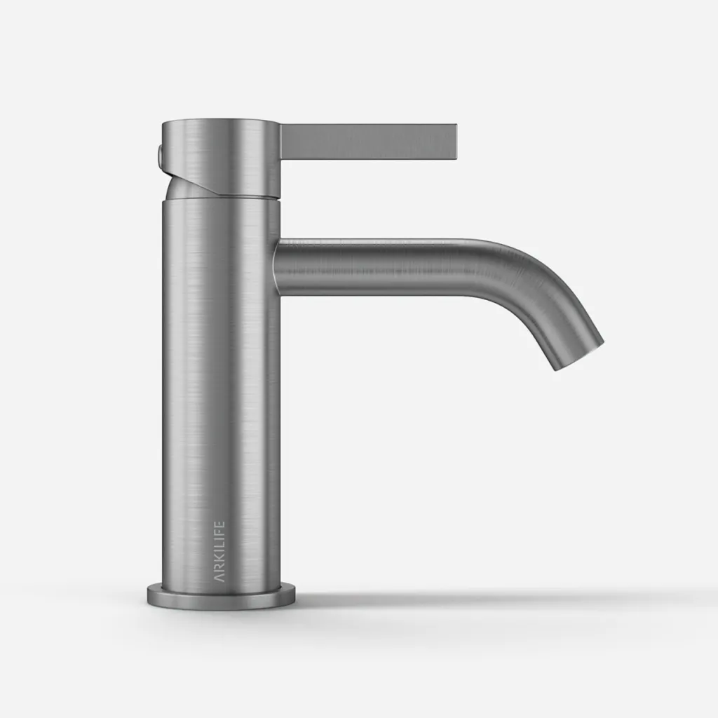 ArkiLife AVAO AA301 - Washbasin armature, Brushed Stainless Steel