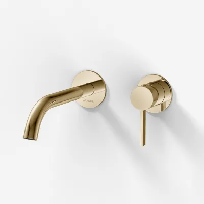 ArkiLife AVAO AA502 - Washbasin faucet w/22 cm spout, PVD Polished Brass