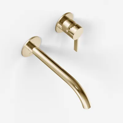 ArkiLife AVAO AA502 - Washbasin faucet w/22 cm spout, PVD Polished Brass