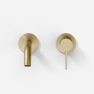 ArkiLife AVAO AA502 - Washbasin armature w/22 cm spout, PVD Brushed Brass
