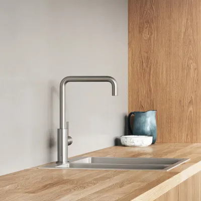 ArkiLife AVAO AAKV101 - Kitchen mixer tap w/22 cm. U-spout, Brushed Stainless Steel
