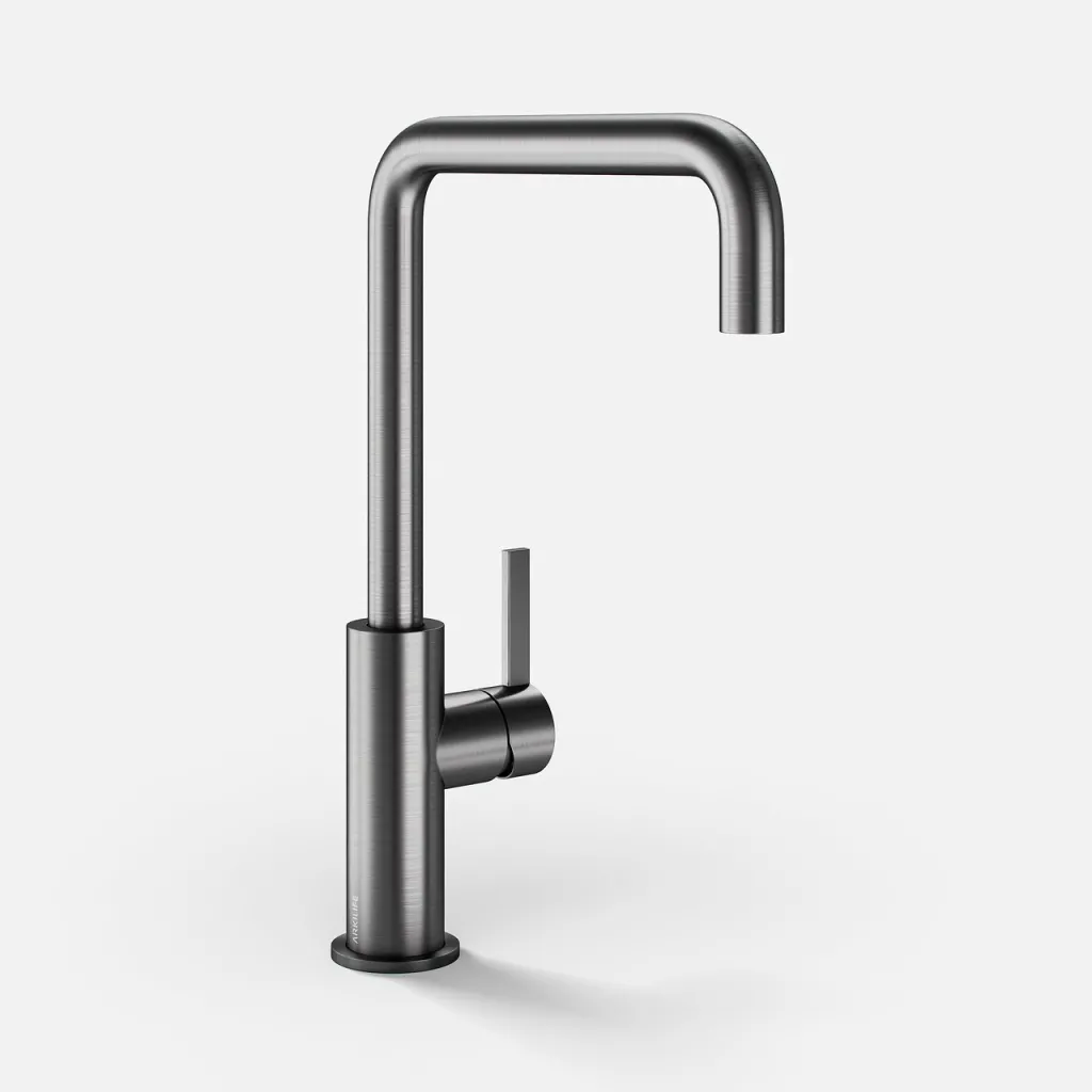 ArkiLife AVAO AAKV101 - Kitchen mixer tap w/22 cm. U-spout, PVD Brushed Gun Metal