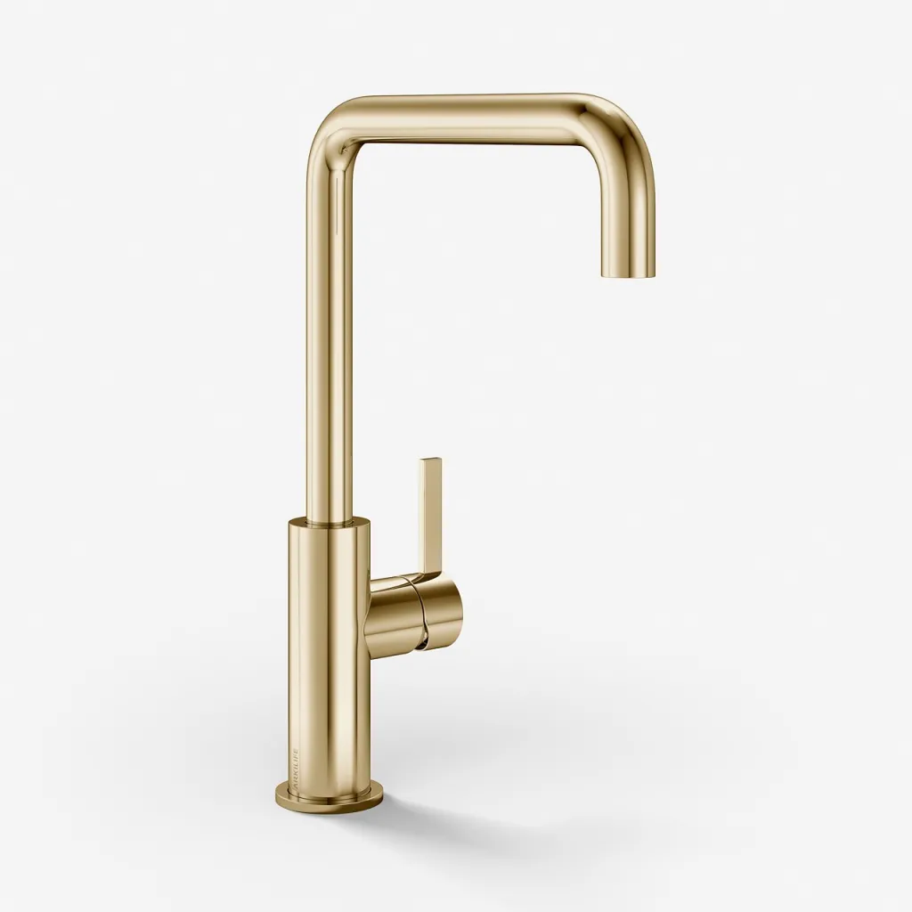 ArkiLife AVAO AAKV101 - Kitchen mixer tap w/22 cm. U-spout, PVD Polished Brass