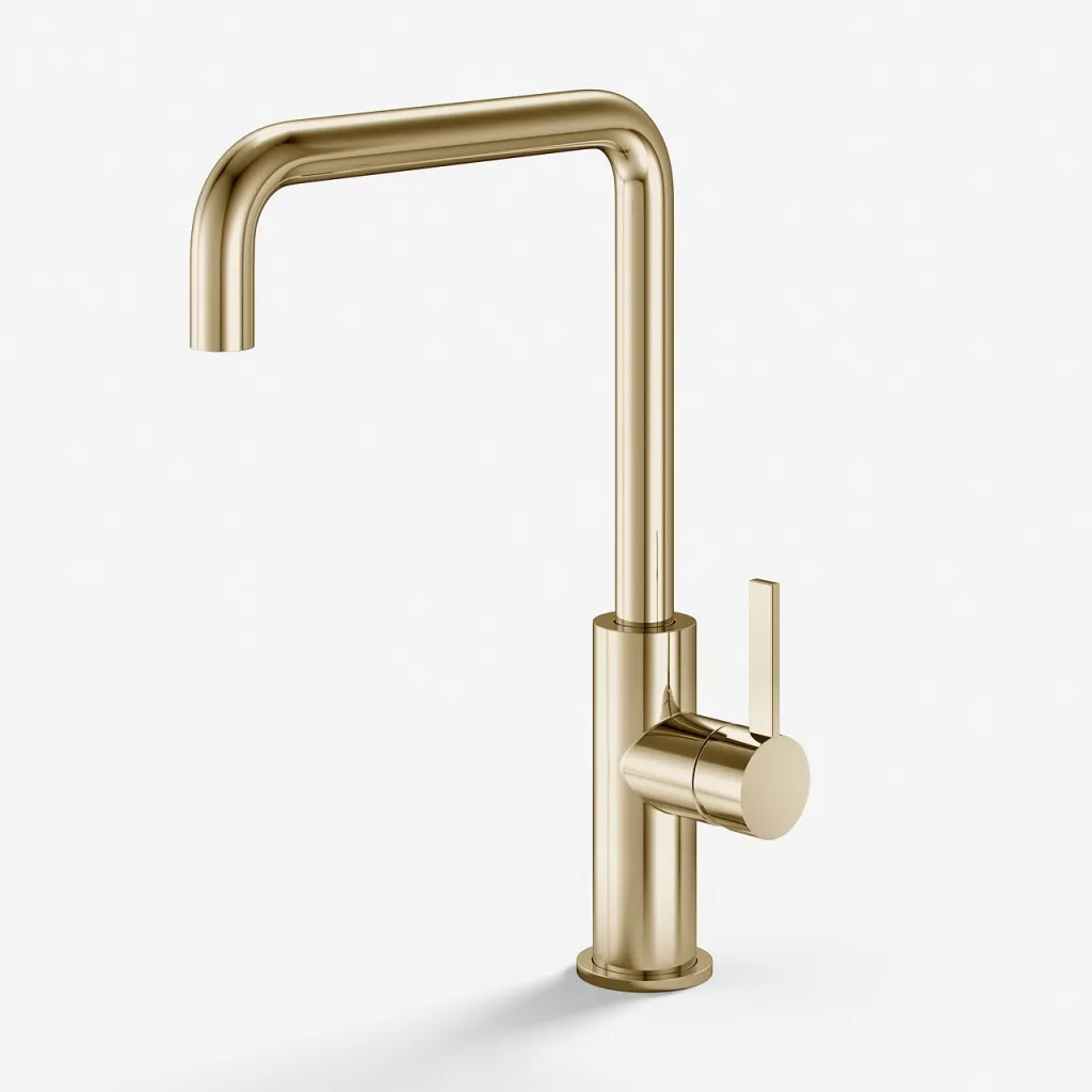 ArkiLife AVAO AAKV101 - Kitchen mixer tap w/22 cm. U-spout, PVD Polished Brass