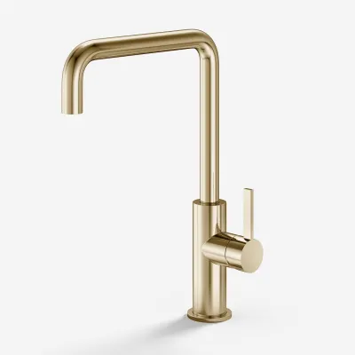 ArkiLife AVAO AAKV101 - Kitchen mixer tap w/22 cm. U-spout, PVD Polished Brass