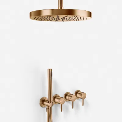 Semplice STB801 S04 - XXL Rain DeLux Ø28 cm, SmartTerm, Ceiling, PVD Brushed Copper