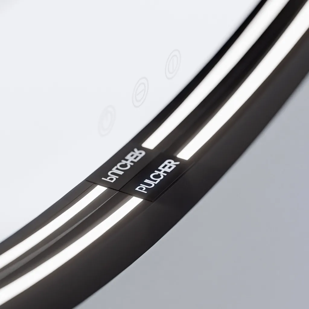 Pulcher Mood 1 PM1-070 - Ø70 cm Fog-free mirror with light and light control, Matte black 