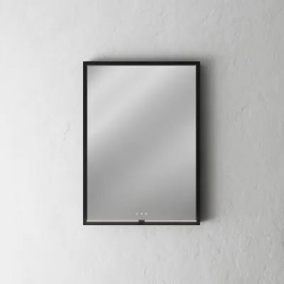 Pulcher Mood 2 PM2-5070 - Mirror with light and light control, Matte black frame
