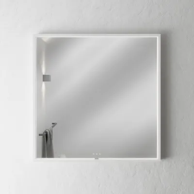 Pulcher Mood 2 PM2-8080 - Mirror with light and light control, Matte white frame
