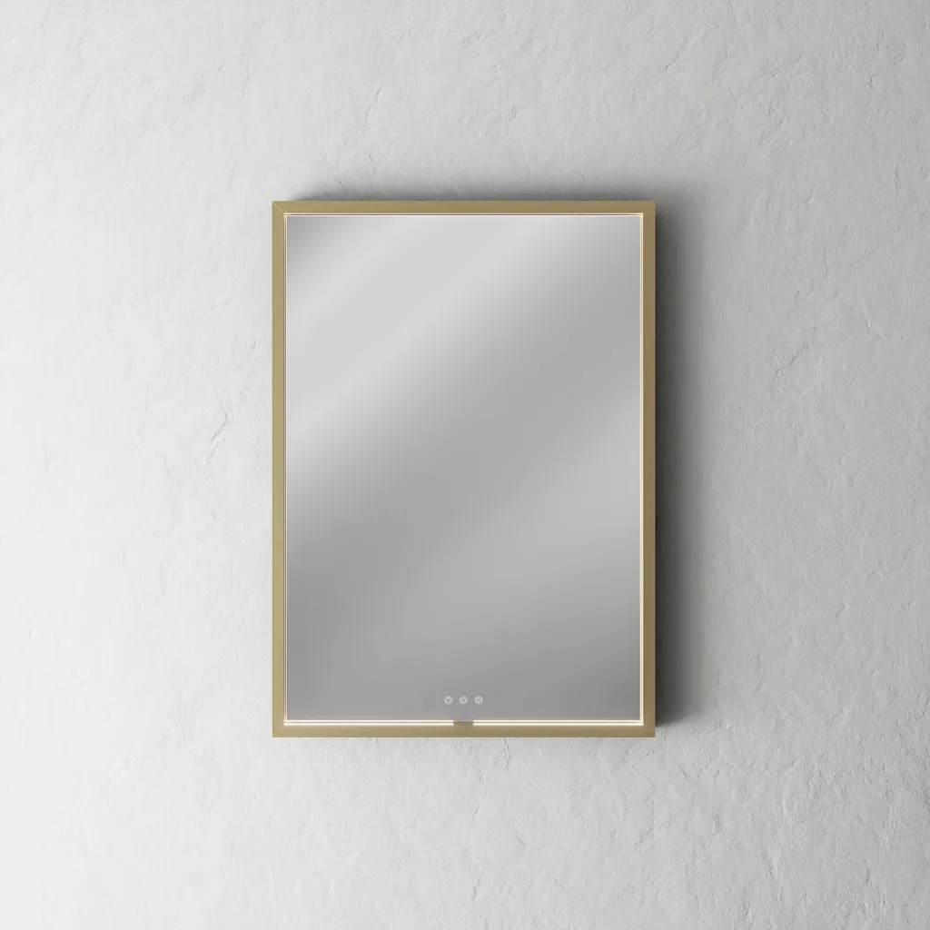 Pulcher Mood 2 PM2-5070 - Mirror with light and light control, Brushed Brass 