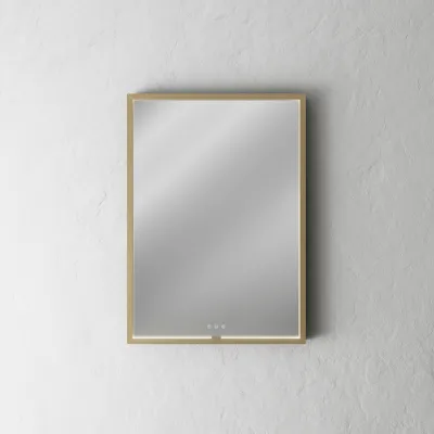 Pulcher Mood 2 PM2-5070 - Mirror with light and light control, Brushed Brass 