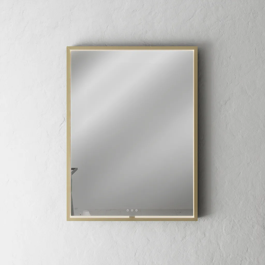 Pulcher Mood 2 PM2-6080 - Mirror with light and light control, Brushed Brass