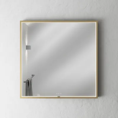 Pulcher Mood 2 PM2-8080 - Mirror with light and light control, Brushed Brass