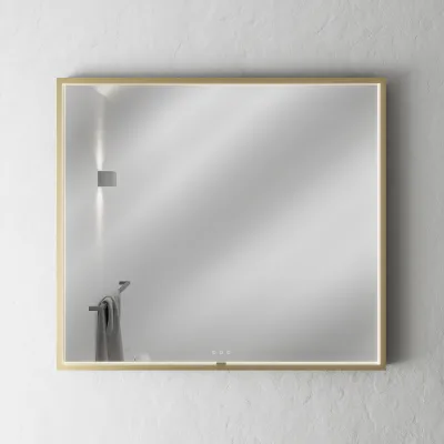 Pulcher Mood 2 PM2-9080 - Mirror with light and light control, Brushed Brass