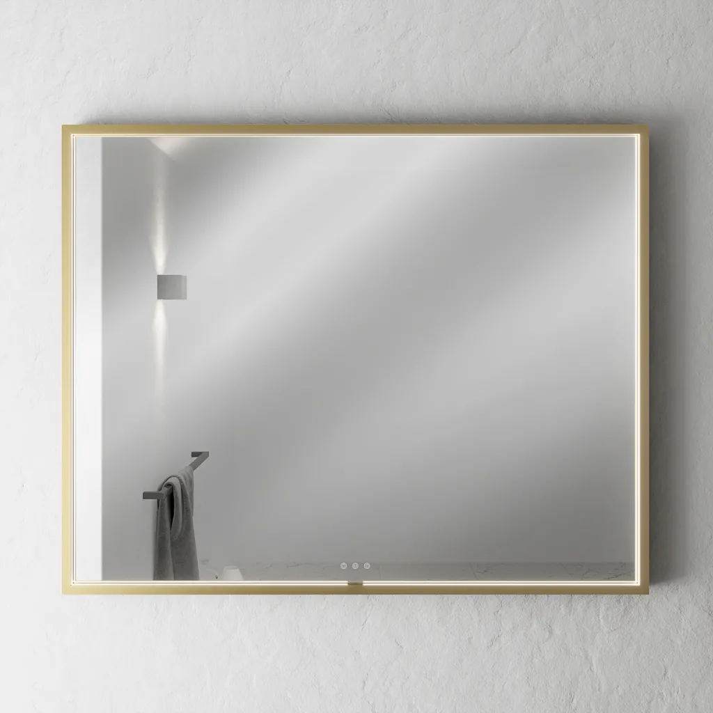 Pulcher Mood 2 PM2-1080 - Mirror with light and light control, Brushed Brass