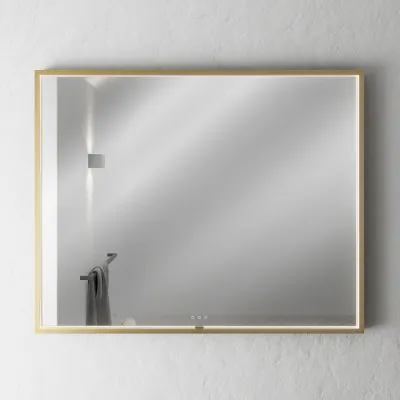 Pulcher Mood 2 PM2-1080 - Mirror with light and light control, Brushed Brass
