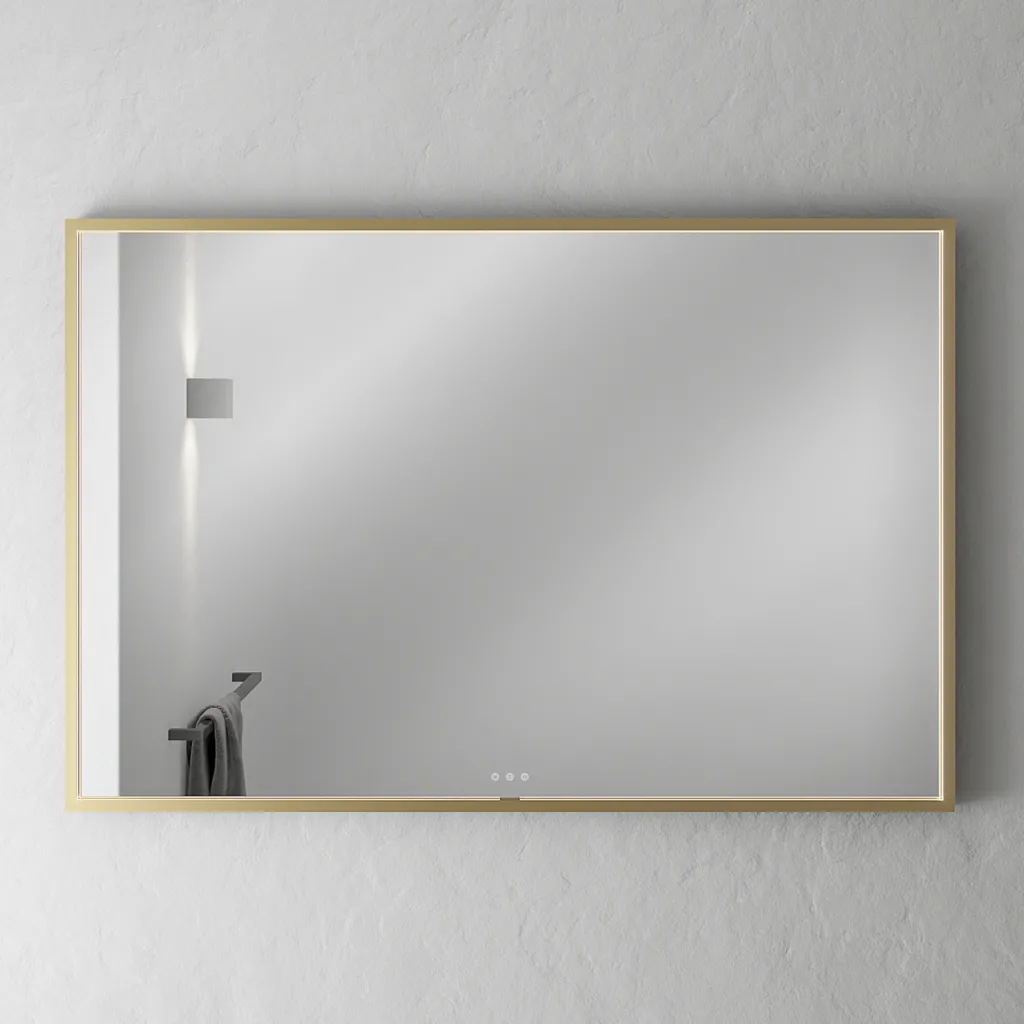 Pulcher Mood 2 PM2-1280 - Mirror with light and light control, Brushed Brass