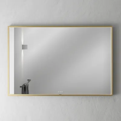 Pulcher Mood 2 PM2-1280 - Mirror with light and light control, Brushed Brass