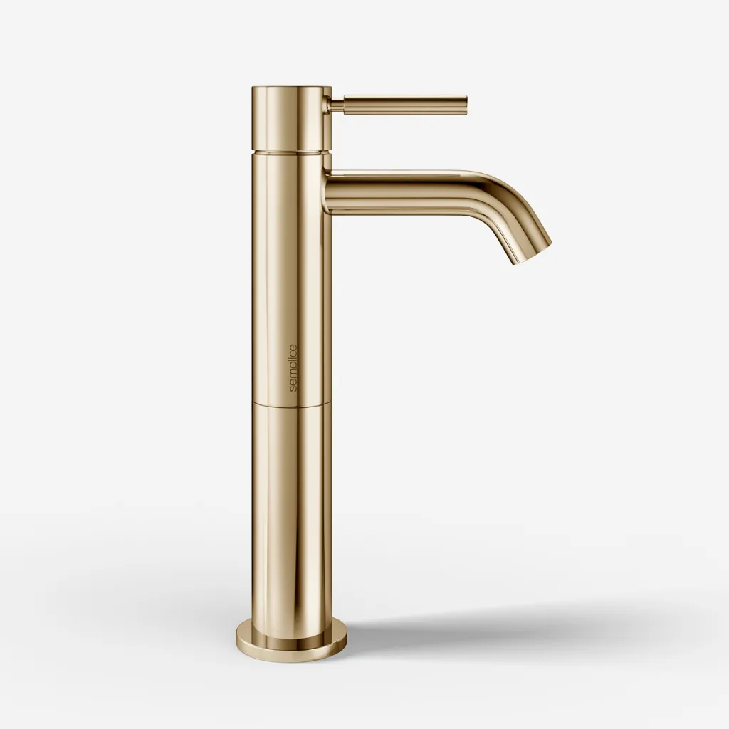 Semplice SHV401 S01 - 1-lever basin mixer, Polished Brass Natural