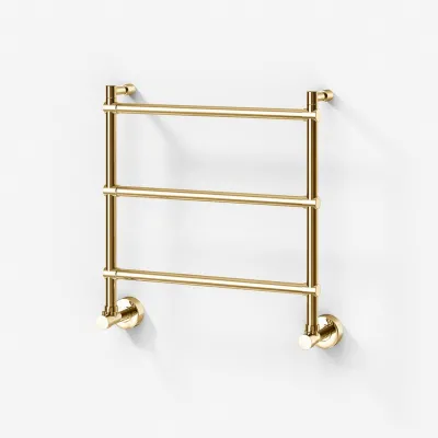 Vetro DeLuxe 442/3 - Water-borne Towel Rail, Polished Brass Natural