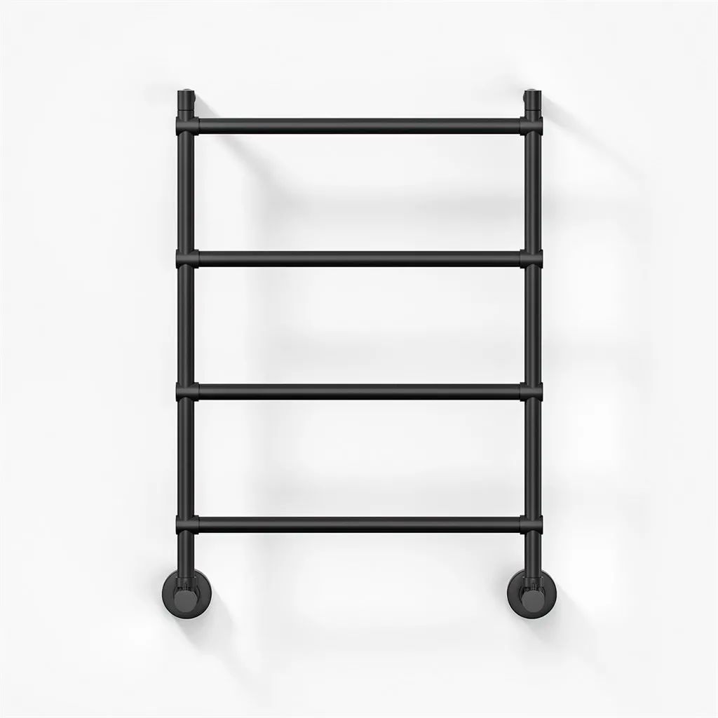 Vetro DeLuxe 442/4 - Waterborne Towel Warmer, Matte Black