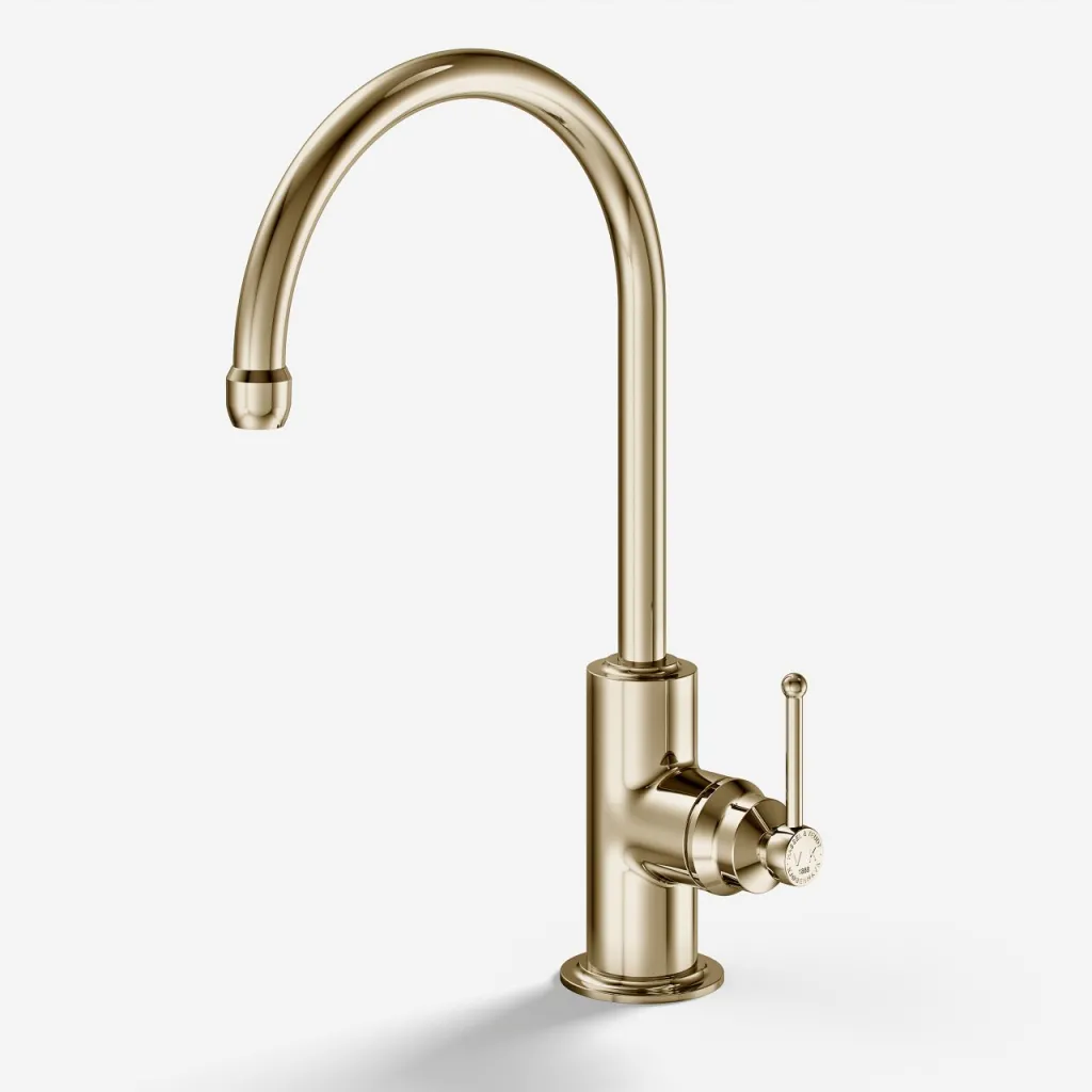 Hassel&Teudt HKV101 - Kitchen Faucet, Polished Brass Natural