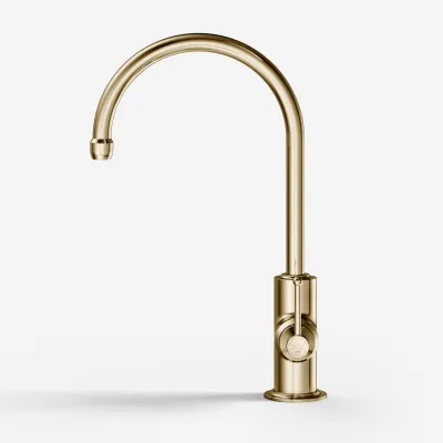 Hassel&Teudt HKV101 - Kitchen Faucet, Polished Brass Natural