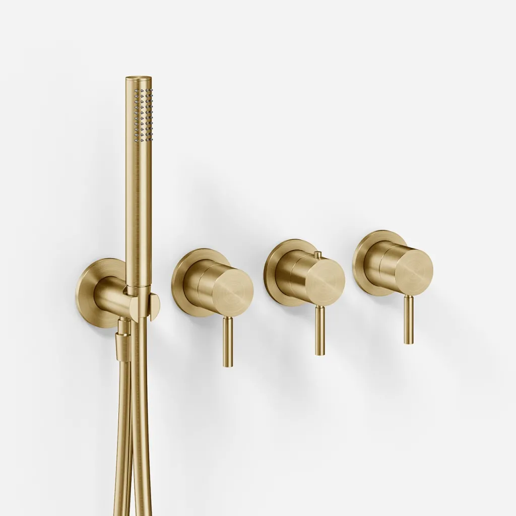 Semplice STB801 - Thermostat set, PVD Brushed Brass