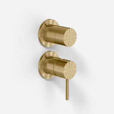 Semplice SBR901 - Single lever shower mixer, PVD Brushed Brass