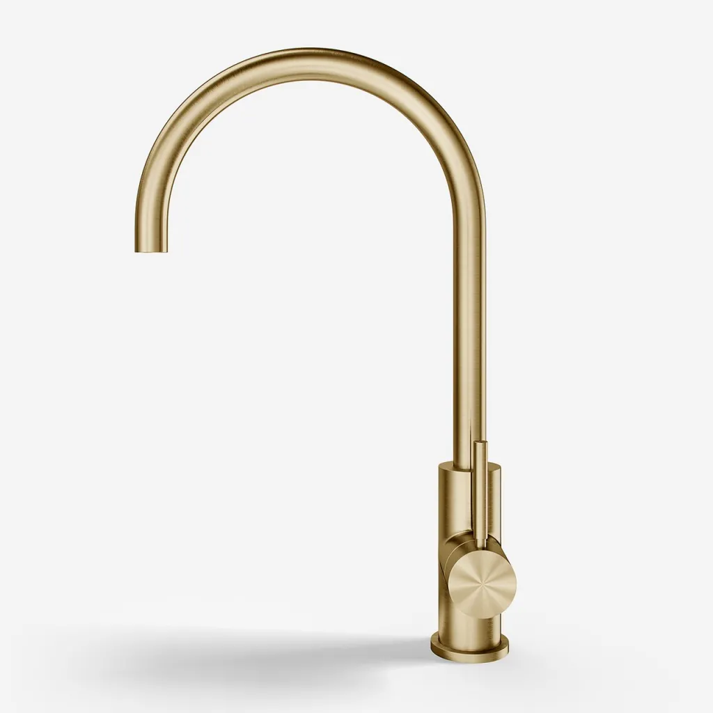 Semplice SKV101 - Kitchen mixer tap, Ø22-Spout, PVD Brushed Brass