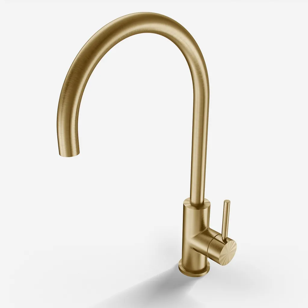 Semplice SKV101 - Kitchen mixer tap, Ø22-Spout, PVD Brushed Brass