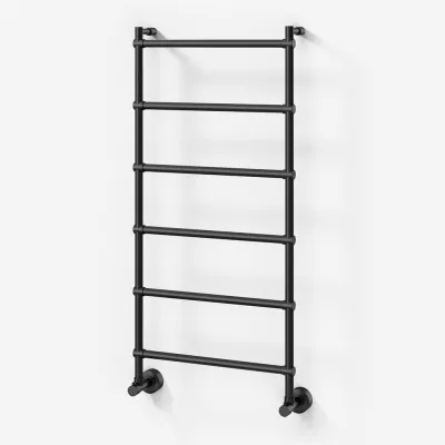 Vetro DeLuxe 442/6 - Waterborne Towel Warmer, Matte Black