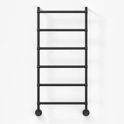Vetro DeLuxe 442/6 - Waterborne Towel Warmer, Matte Black