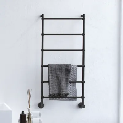 Vetro DeLuxe 442/6 - Waterborne Towel Warmer, Matte Black