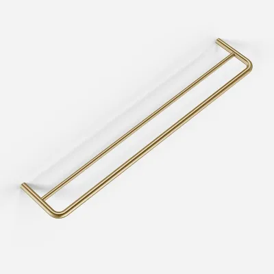 Semplice PS20-60 - Double Towel Bar, PVD Brushed Brass