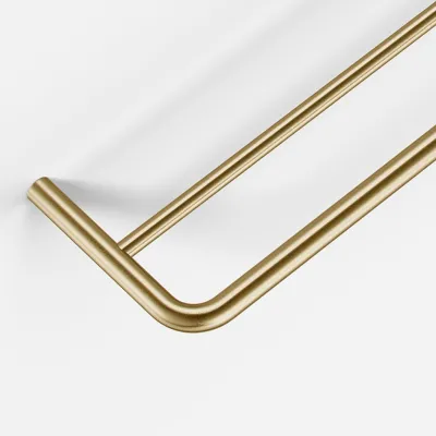 Semplice PS20-80 - Double Towel Bar, PVD Brushed Brass