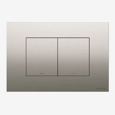 Semplice SX-K2 - DuoLux Flush plate for dual flush, PVD Brushed Steel