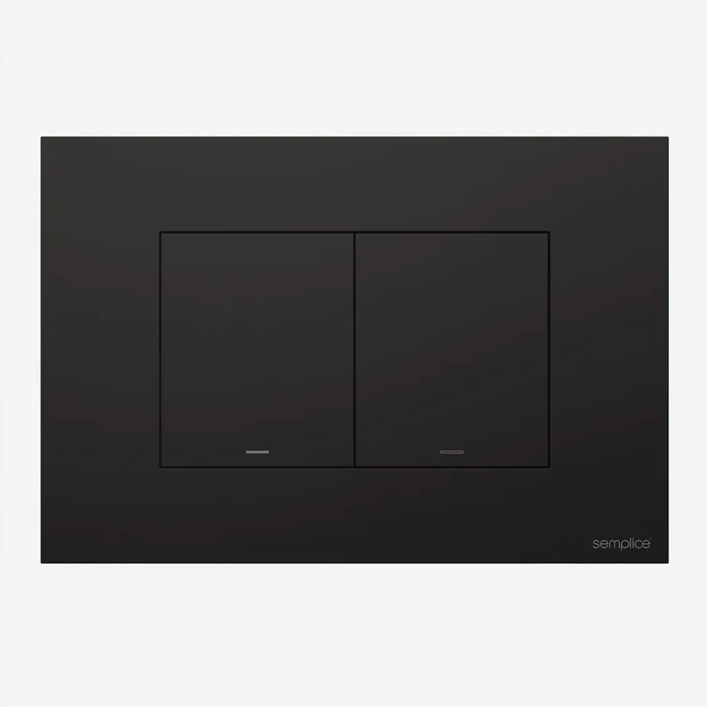 Semplice SX-K2 - DuoLux Flush plate for dual flush, Matte black