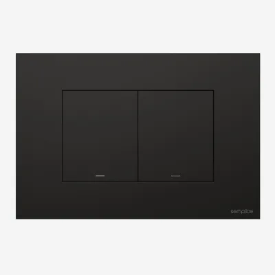 Semplice SX-K2 - DuoLux Flush plate for dual flush, Matte black