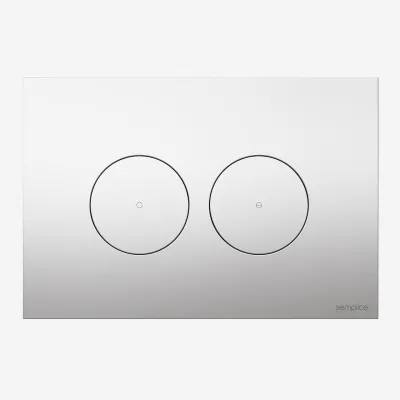 Semplice SX-O1 - DuoLux-O Flush plate for dual flush, Chrome