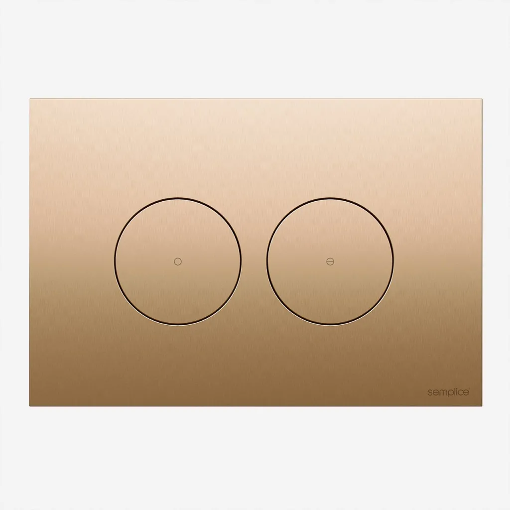 Semplice SX-O1 - Flush Plate, PVD Brushed Copper