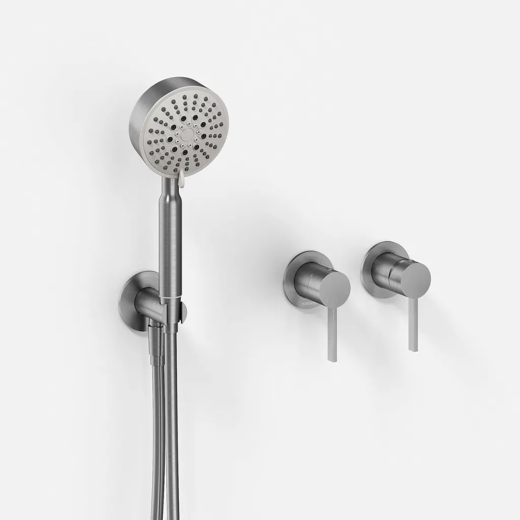 ArkiLife AVAO AA801 S01 - Ø30 Wellness Rain w/EasyClean, Brushed Stainless Steel