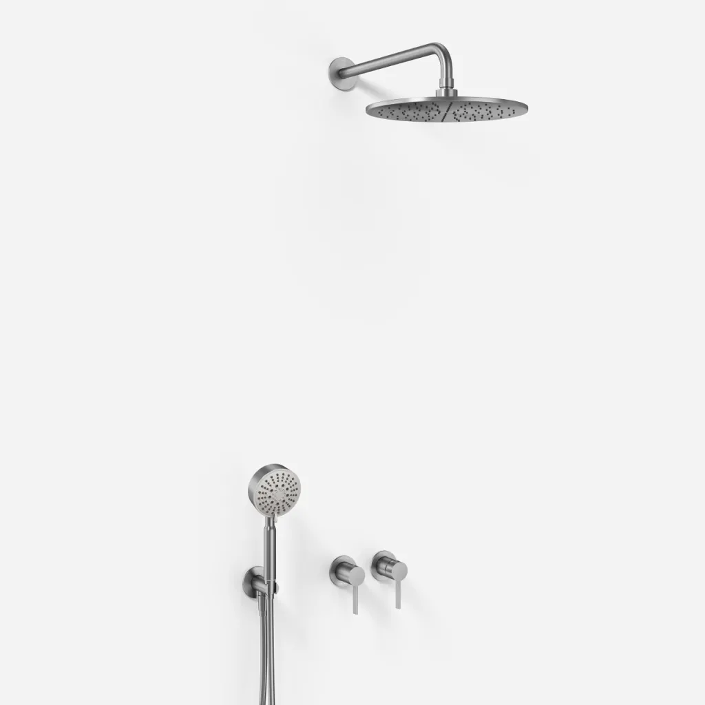 ArkiLife AVAO AA801 S01 - Ø30 Wellness Rain w/EasyClean, Brushed Stainless Steel