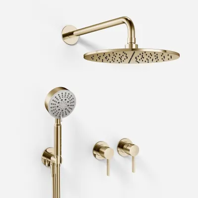 ArkiLife AVAO AA801 S01 - Ø30 Wellness Rain w/EasyClean, PVD Polished Brass