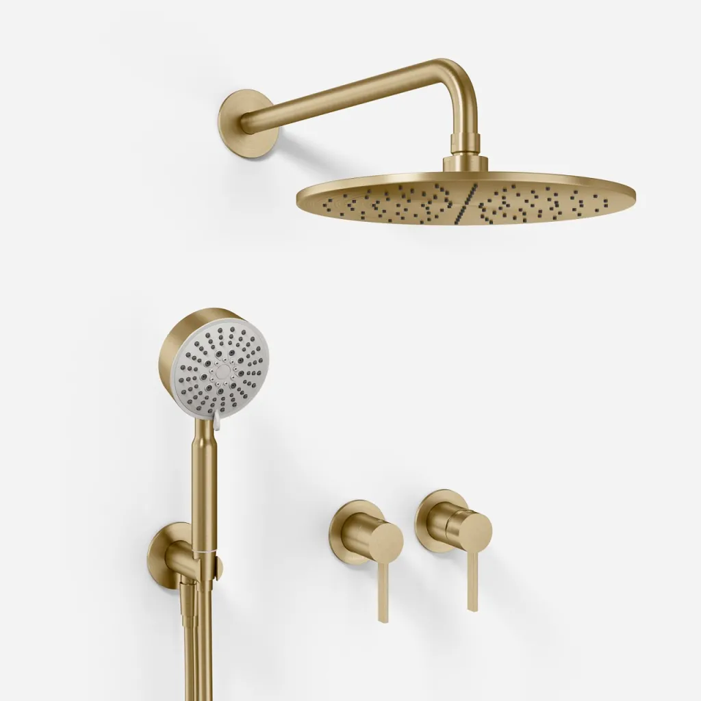 ArkiLife AVAO AA801 S01 - Ø30 Wellness Rain w/EasyClean, PVD Brushed Brass