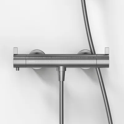 ArkiLife AVAO AABT204 S01 - Thermostat incl. Shower set, Brushed Stainless Steel